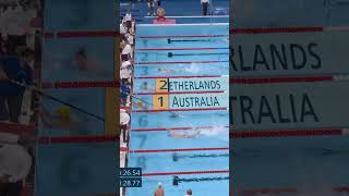 Australia win Gold in the Para Swimming 4x100m Medley Relay 🇦🇺 [upl. by Ahsirt]