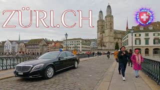 Switzerland Zurich 4K Winter walk to StPeters Church switzerland zurich 苏 黎 世 蘇 瑞 士 [upl. by Fernandes]