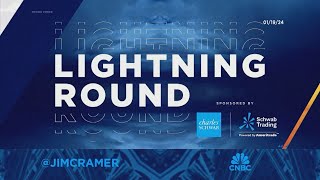 Lightning Round Im not a big fan of the airline stocks says Jim Cramer [upl. by Yllor]