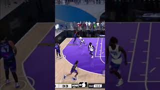 no over dribbling straight to the point Anticipate the center helpnn easy dump off nba2k 2k25 [upl. by Anauqcaj]