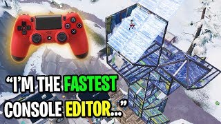 I met the FASTEST EDITOR on Console Fortnite Best Controller Editor [upl. by Enileda]