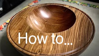 Off Centre Woodturning Lignum Vitae Bowl [upl. by Hctub]