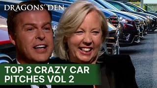 Top 3 Crazy Car Pitches In The Den  Vol2  COMPILATION  Dragons Den [upl. by Gere]