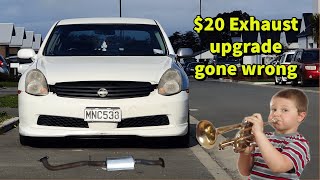 G35 sedan 20 OEM exhaust upgrade Gone wrong [upl. by Aicital261]