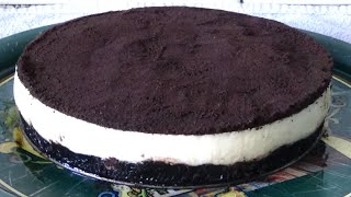 Tarta de Oreo sin Horno Fácil  Receta [upl. by Anillehs318]