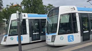 RATP  Tramway De Paris  Tram T3b  At Port de Pantin Tram station  Île de France Mobilités [upl. by Deery]