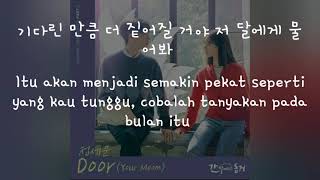 HanIndo Sub Lirik Terjemahan Jung Sewoon  DOOR Your Moon My Roommate is a Gumiho OST [upl. by Uriiah]