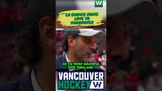 Canucks legend Roberto Luongo shows some love to Vancouver [upl. by Barney]