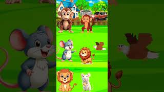 baby chuha chala sher papa ke pass shortvideo cartoon animation [upl. by Hightower452]