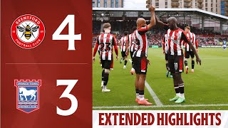 Brentford 43 Ipswich Town  Extended Premier League Highlights [upl. by Sirovat959]