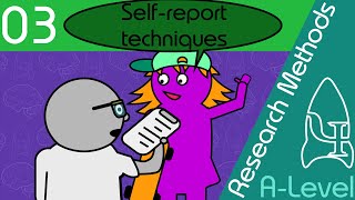 Selfreport techniques  Research Methods  A Level Psychology [upl. by Luckett161]