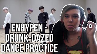 LETS TALK HEESEUNG  Enhypen  DrunkDazed Dance Practice REACTION [upl. by Godding845]