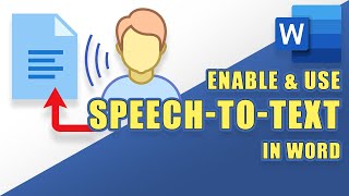 How to Enable amp Use SPEECHTOTEXT Dictate in WORD [upl. by Ayihsa105]