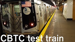 CBTC test train at 7th Avenue Culver Line [upl. by Nyliak393]