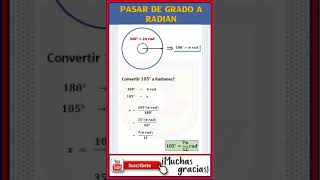 EL Mejor SECRETO para Convertirte de Grados a Radianes [upl. by Asihtal]