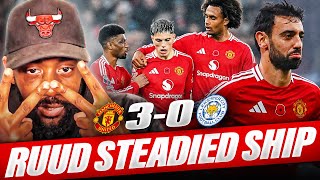 ROUTINE WIN RUUD STEADIED THE SHIP  Manchester United vs Leicester  MATCH REACTION [upl. by Strander935]