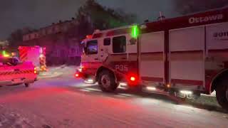 OTTAWA 3ALARM FIRE WITH LOTS OF EMERGENCY RESPONSE [upl. by Dorita]