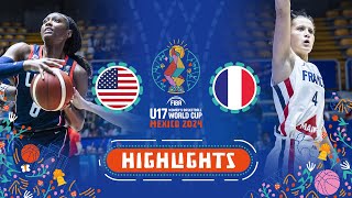 SemiFinals USA 🇺🇸 vs France 🇫🇷  Extended Highlights  FIBA U17 Womens Basketball World Cup 2024 [upl. by Phil]