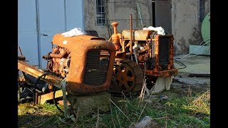 un piccolo vecchio trattore cingolato da sistemare FIAT 25c [upl. by Fransis]