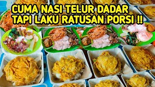 NASI TELUR DADAR ANDEH SEHARI LAKU RATUSAN PORSI  Kuliner Sumatera Barat [upl. by Aihtekal]