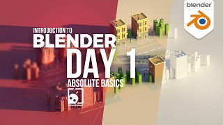 Blender Day 1  Absolute Basics  Introduction Series for Beginners  compatible with 41 [upl. by Martino952]