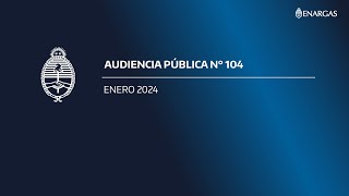 AUDIENCIA PÚBLICA N° 1042024 [upl. by Ahseuqram]