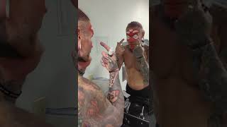 Jeff Hardy Prepares Face Paint For iMPACT [upl. by Eerehc]