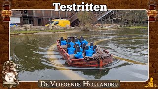 Efteling De Vliegende Hollander  Testritten na jaarlijks onderhoud 2024 [upl. by Shelburne]