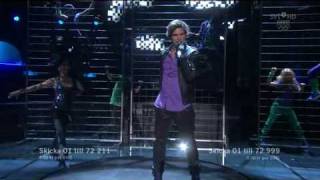 Eric Saade  Manboy Live Melodifestivalen 2010 [upl. by Weider]