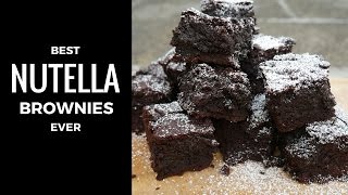 Best Nutella Brownies Recipe Ever  Yum It [upl. by Katrinka671]