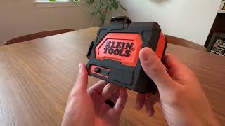 KLEIN TOOLS Self Leveling Laser Review Self leveling and easy to use with great case [upl. by Pradeep]