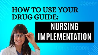 How to use your Drug Handbook Nursing Implementation pharmacology [upl. by Sonni866]