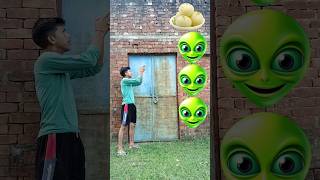 Furry alien head to rasgulla jalebi barfi laddu funny vfx magic video 🤯  shortvideo funny [upl. by Eirod]