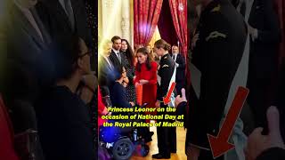 Princess Leonor on the occasion of National Day at the Royal Palace of Madrid shorts viral spain [upl. by Aset]