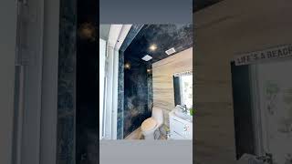 Deep blue venetian plaster with gold Exotic wall finishes by Giancarlo Sagasti [upl. by Katalin]