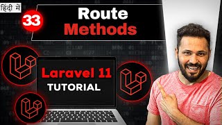 Laravel 11 tutorial in Hindi 33 Laravel Route methods [upl. by Bonnell]