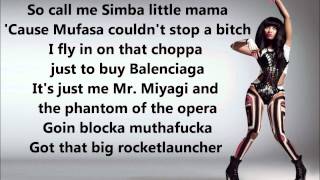 Massive attack  Nicki Minaj ft Sean Garrett Lyrics HD [upl. by Kamp130]