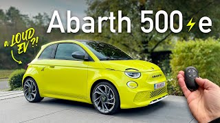 2024 Abarth 500e 155 hp  LOUDEST EV ever [upl. by Rats]