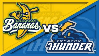 Trenton Thunder Challenge Savannah Bananas in Banana Ball  8923 [upl. by Rellim150]