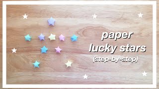 easiest PAPER STARS tutorial [upl. by Adnim]