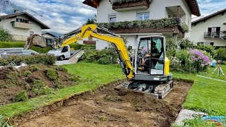 Poolaushub mit Wacker Neuson 😎💪💪 wackerneuson pool bagger tirol sommer baustelle excavator [upl. by Ylra]