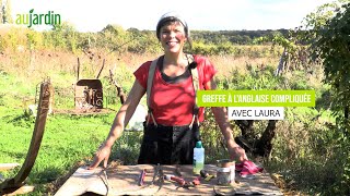 COMMENT RÉALISER une GREFFE ANGLAISE COMPLIQUÉE sur un ARBRE FRUITIER  🍎 [upl. by Iah327]