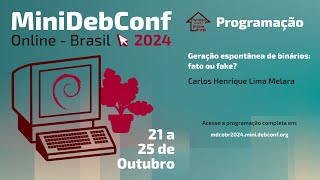 mdcobr2024 Geração espontânea de binários fato ou fake [upl. by Thisbee]