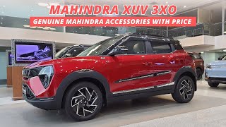 Mahindra XUV 3XO Accessories with Price  XUV 3XO Genuine Mahindra Accessories with Price list [upl. by Eizeerb911]