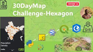 30daymapchallenge Day 9  Density Maps with a Hexagonal Grid in QGIS [upl. by Westfahl563]