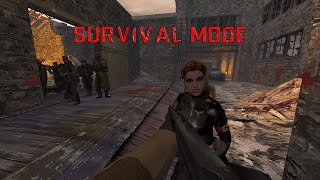 RealRTCW 51  Survival Mode  AI Respawns Points Powerups [upl. by Eilasor]