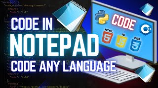 How to code in Notepad  Coding in Notepad made easier [upl. by Foote]