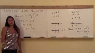 Math 147 W1 Solving Linear Equalities and Inequalities [upl. by Atrebla]