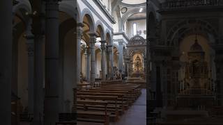 Florence  Inside Brunelleschi’s Basilica of Santo Spirito travel europeancity history [upl. by Lindsy]