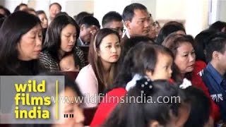 Christianity is flourishing in India Christmas in Mizoram [upl. by Aniratac]